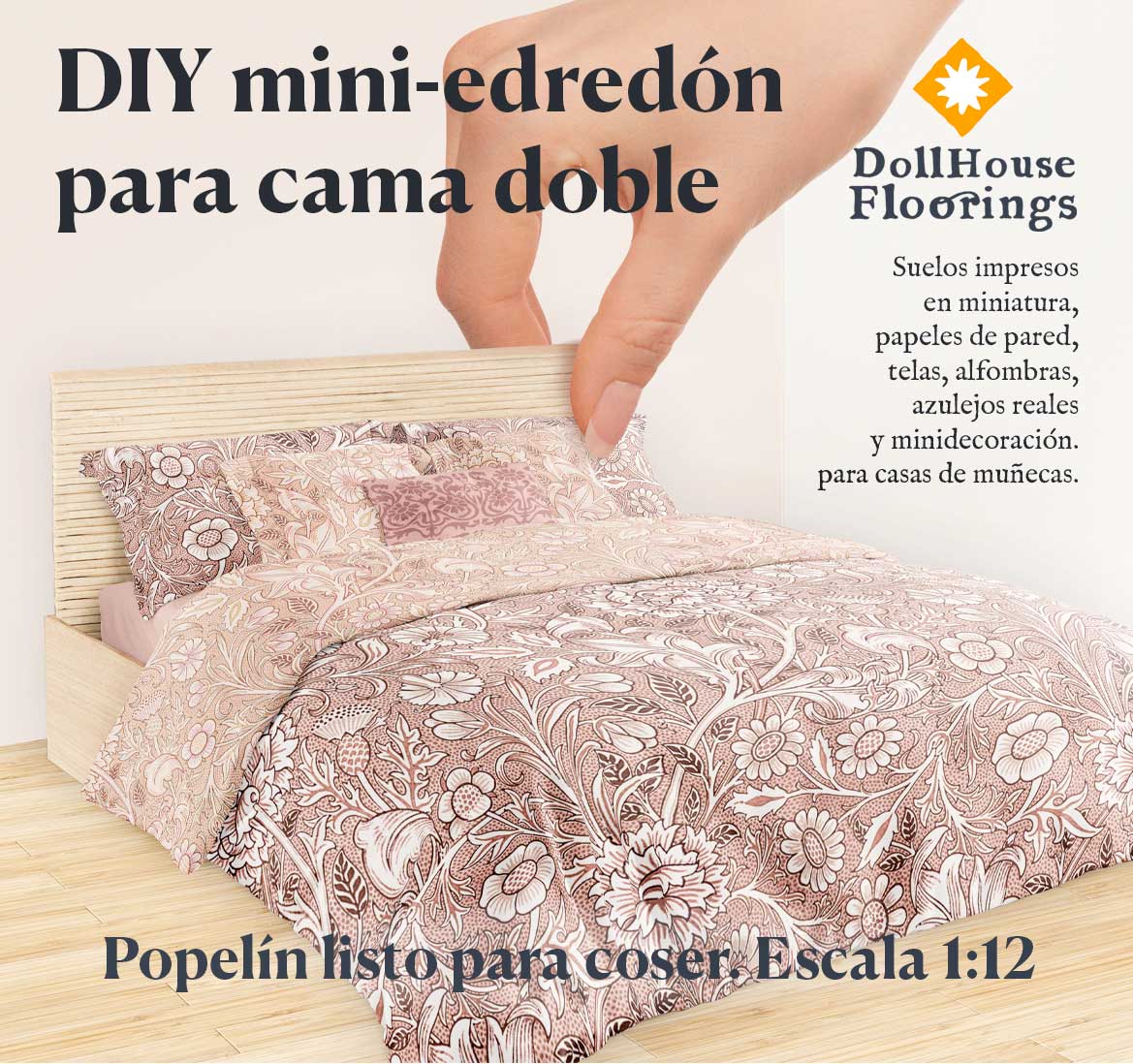 DIY William Morris pink spring Quilt - Image 3