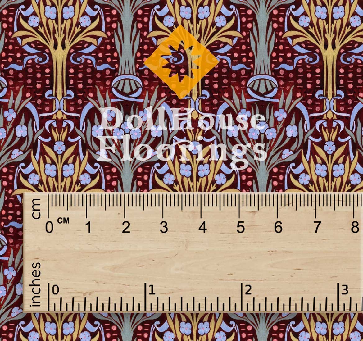 Art Nouveau burgundy - Image 2