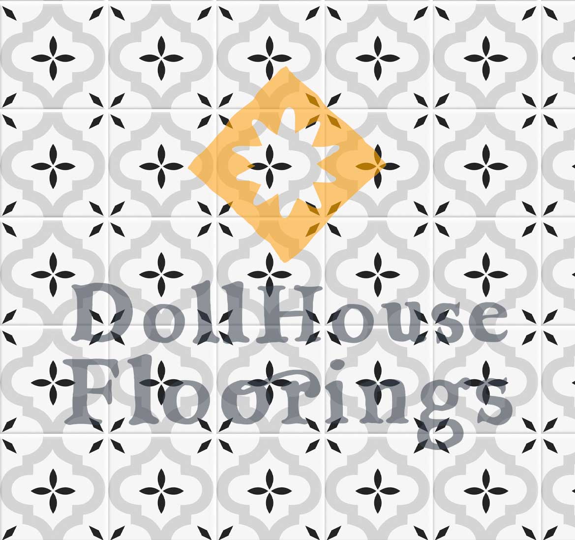 Gray morocco style tiles