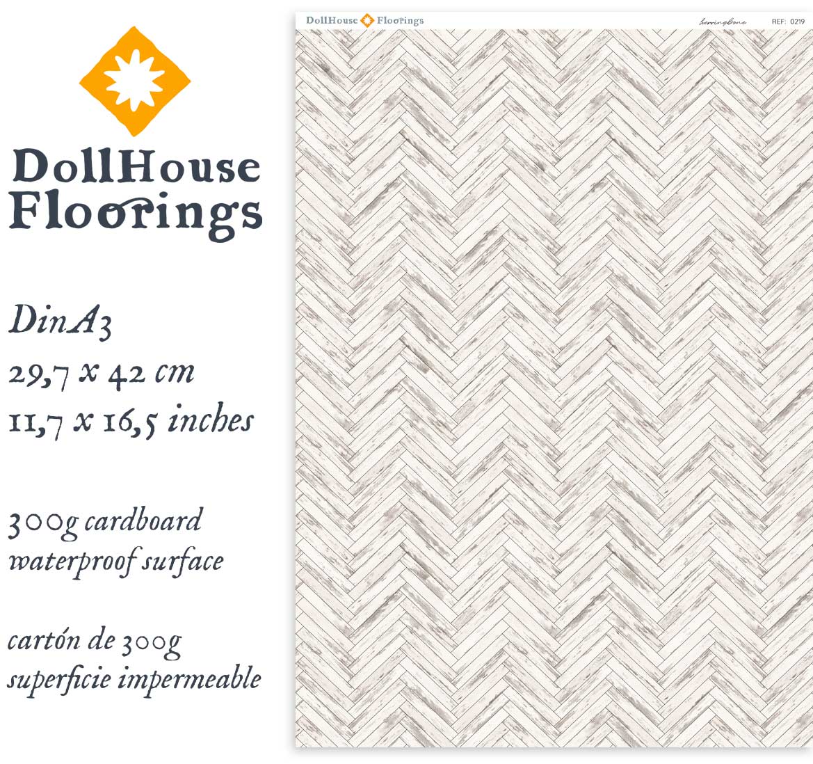 White herringbone - Image 3