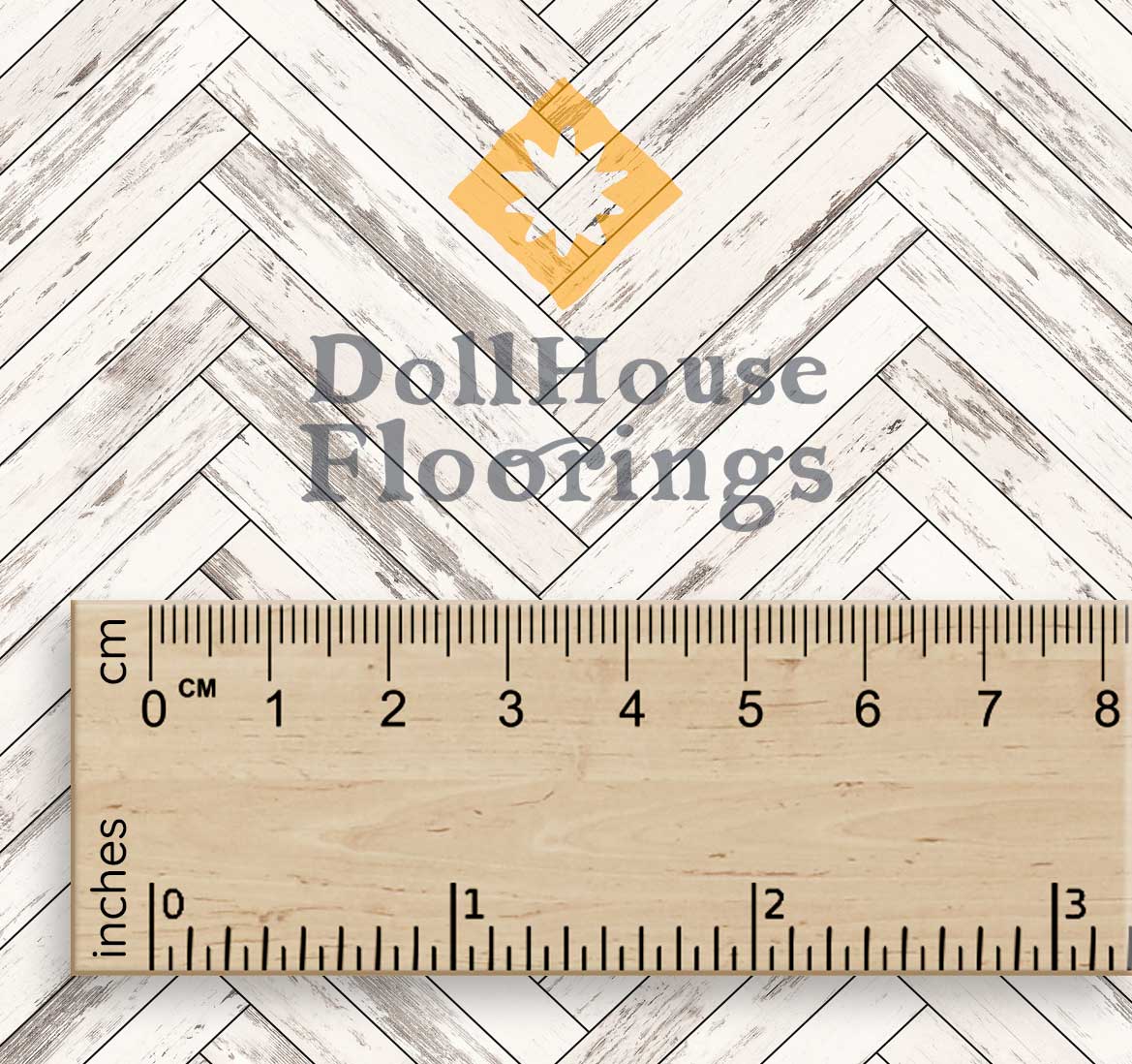 White herringbone - Image 2