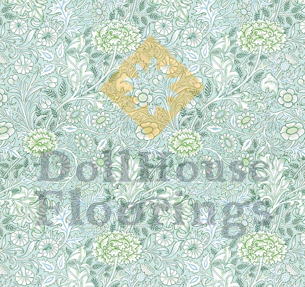 William Morris Teal Spring