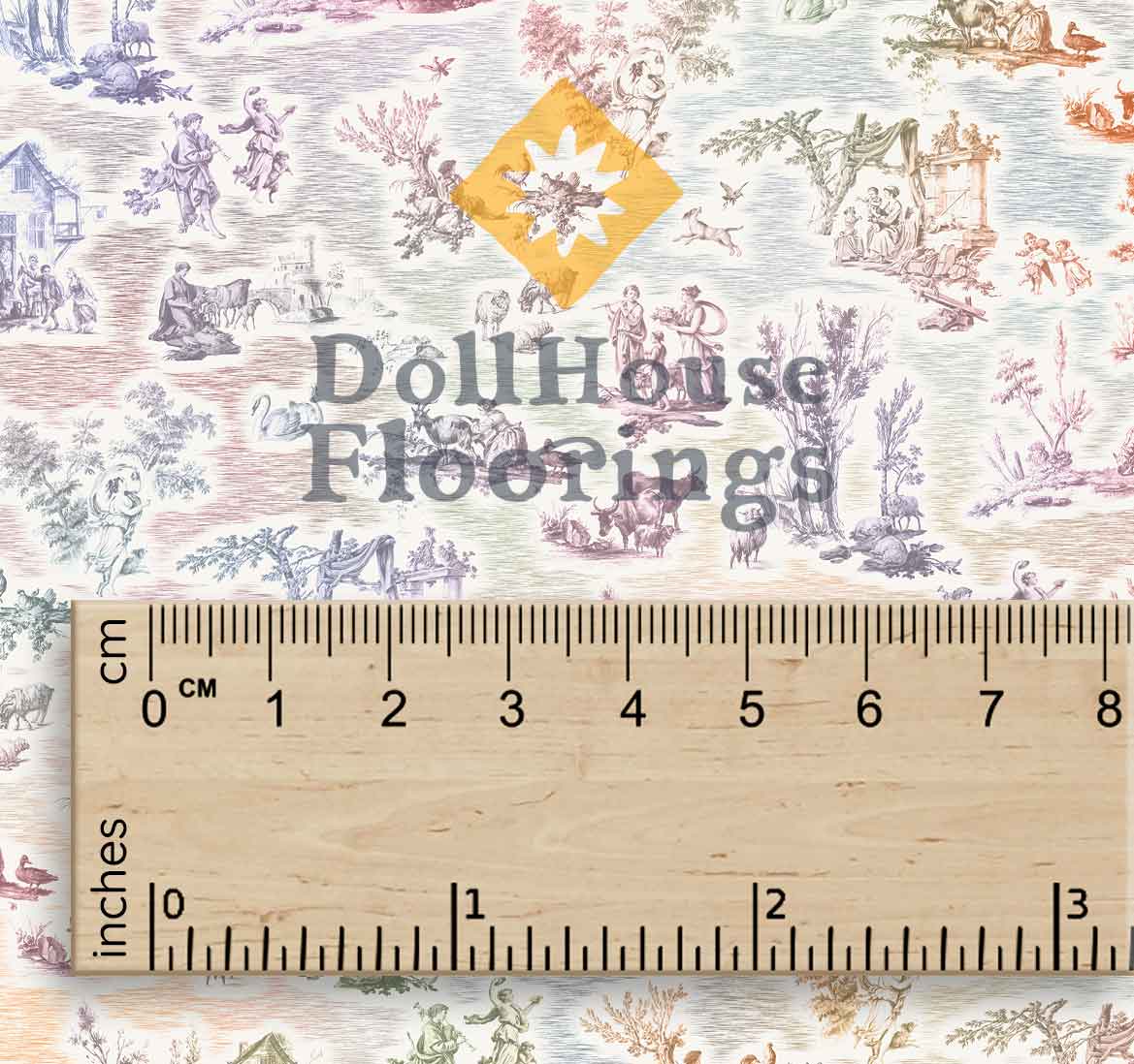 Toile de Jouy Double Arcenciel - Image 2