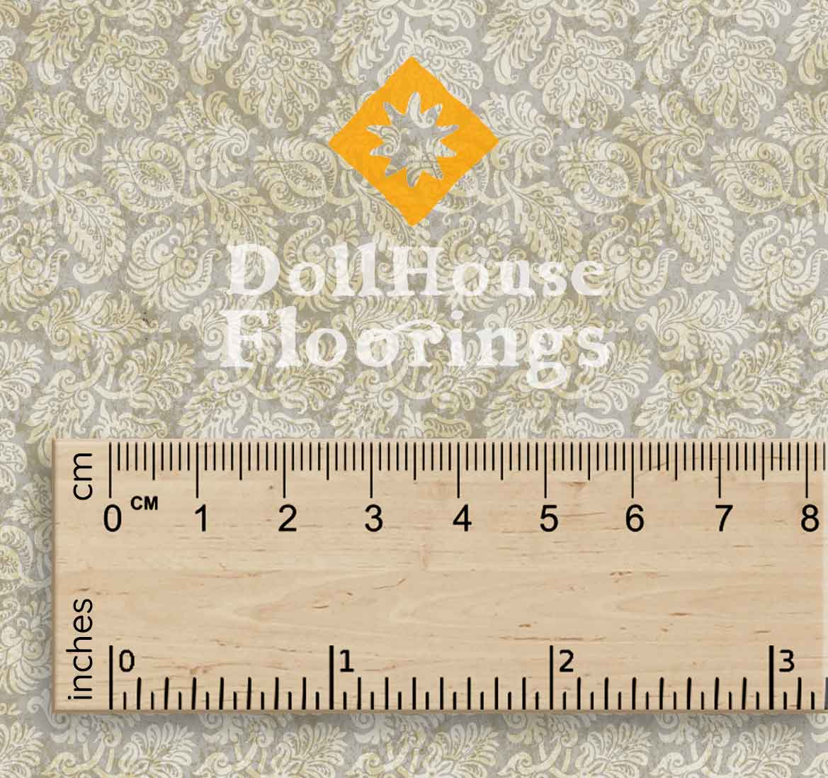 Green Grey Damask SXVI - Image 2