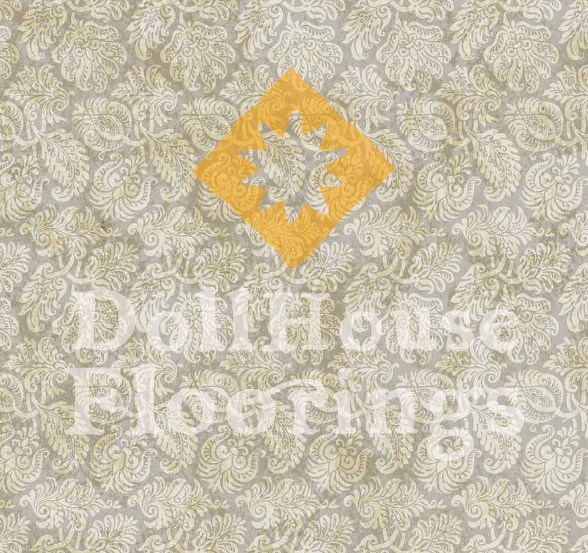 Green Grey Damask SXVI