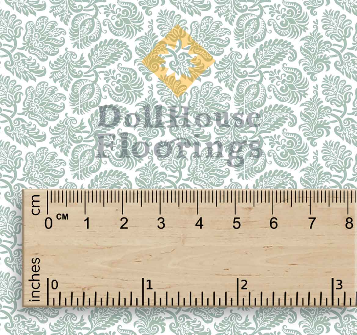 Green Damask SXVI - Image 2