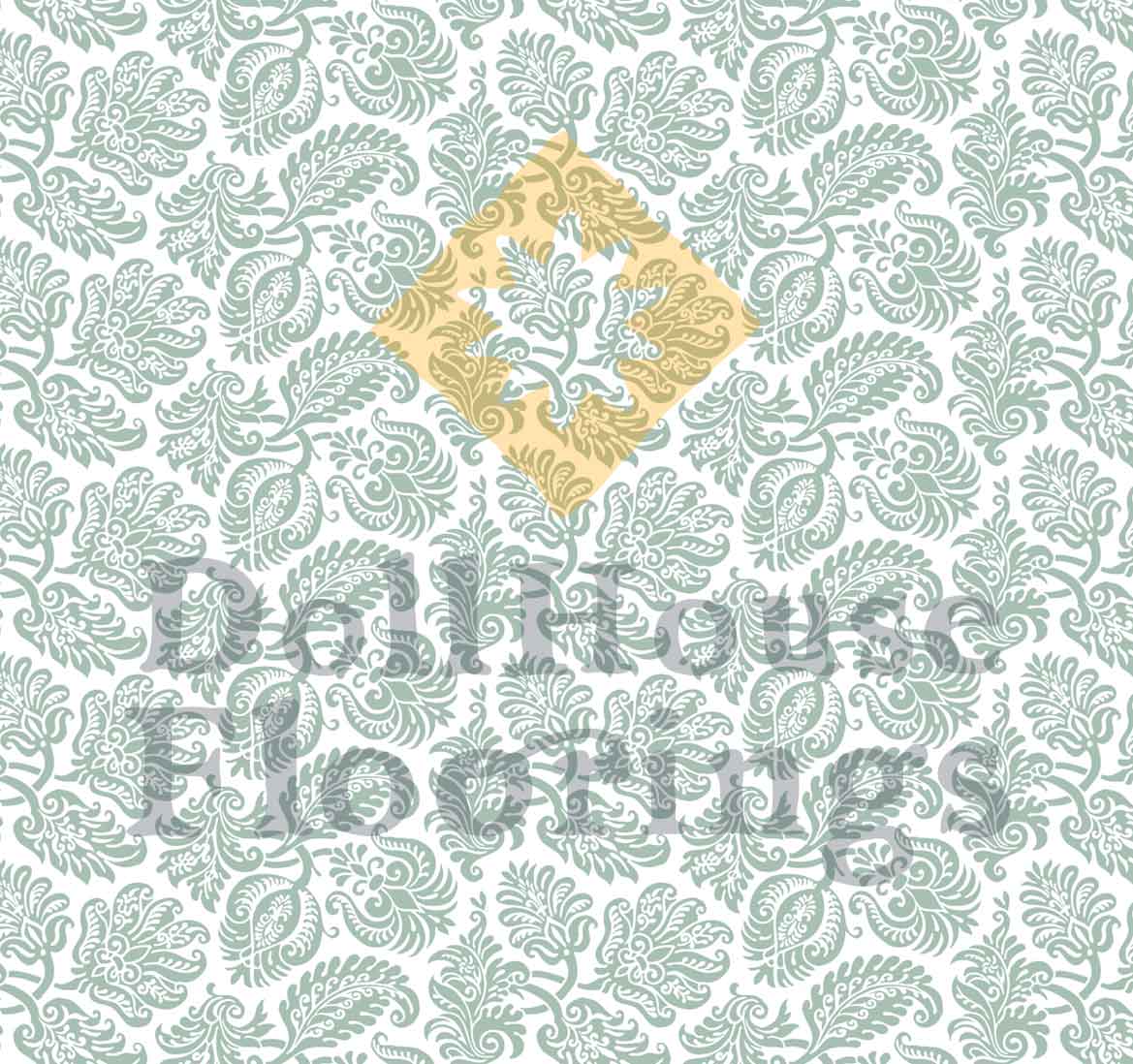 Green Damask SXVI