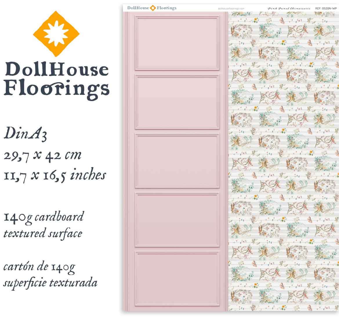 Pink Panel Chinoiserie - Image 3