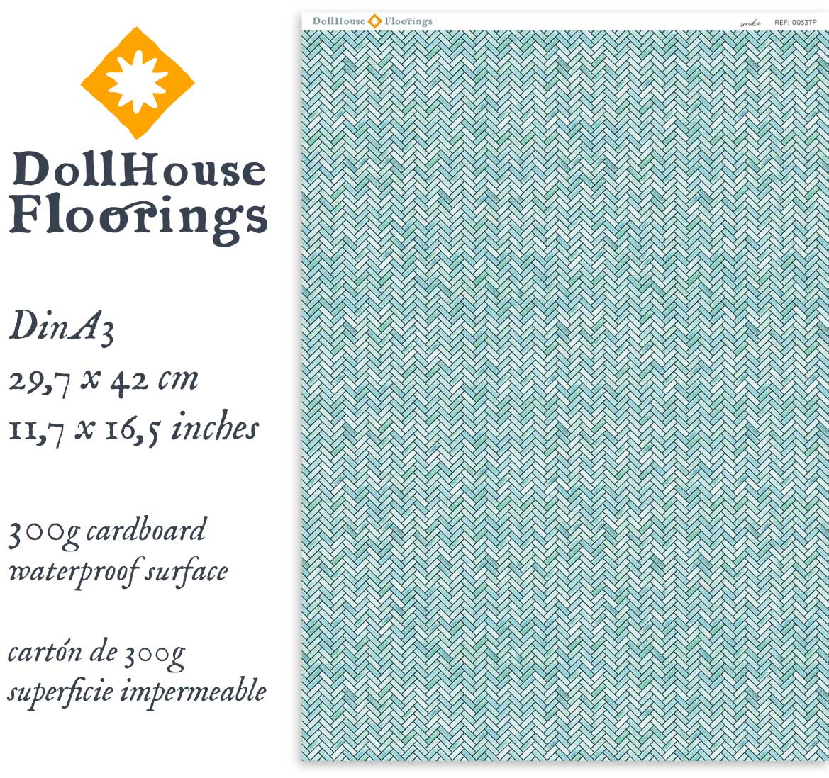 Small Spike Soft Teal - Image 3