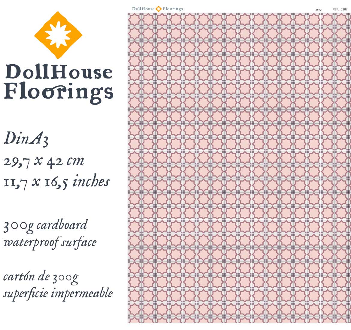 Pink moroccan star tiles - Image 3