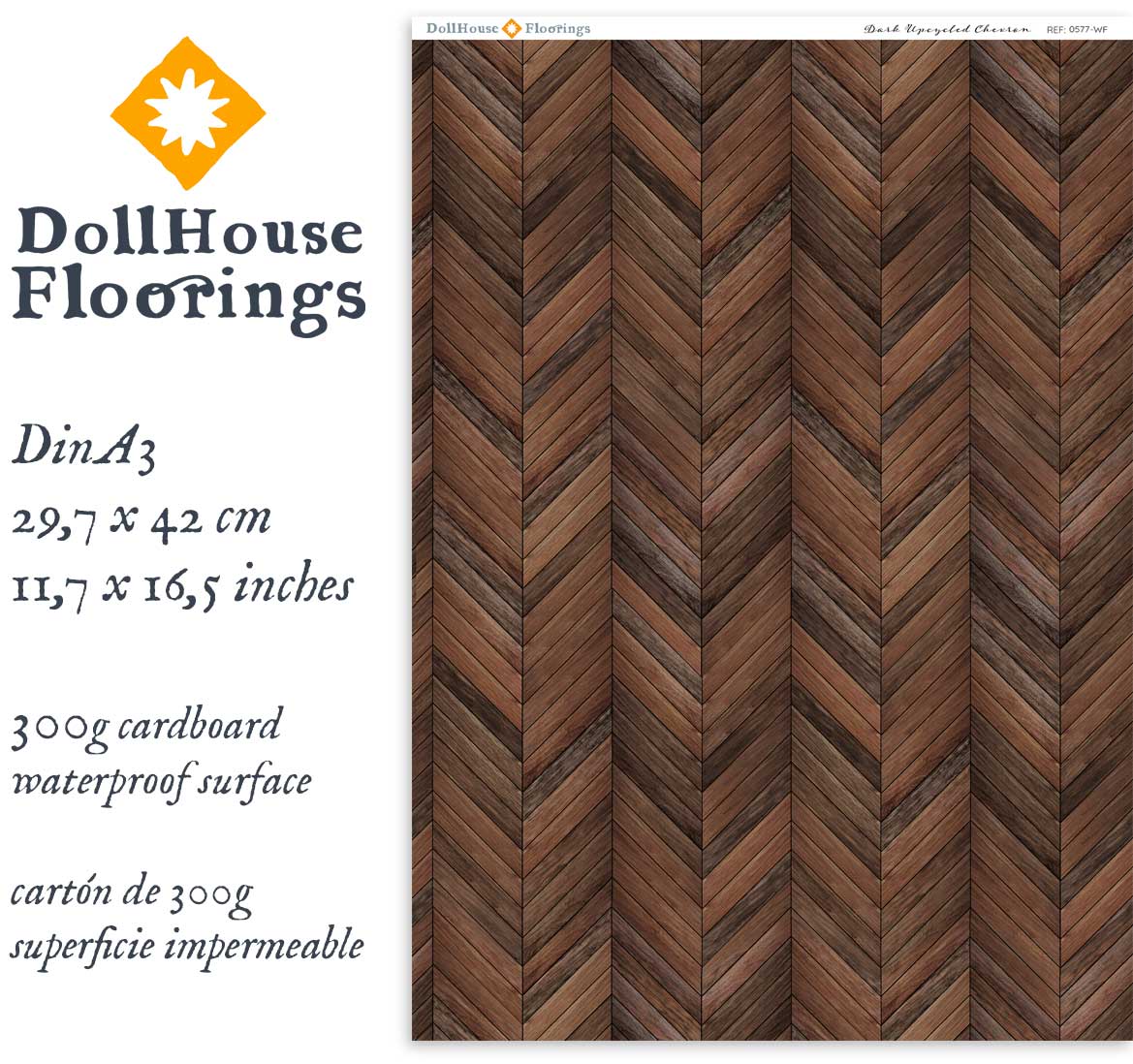 Dark Upcycled Chevron - Image 3