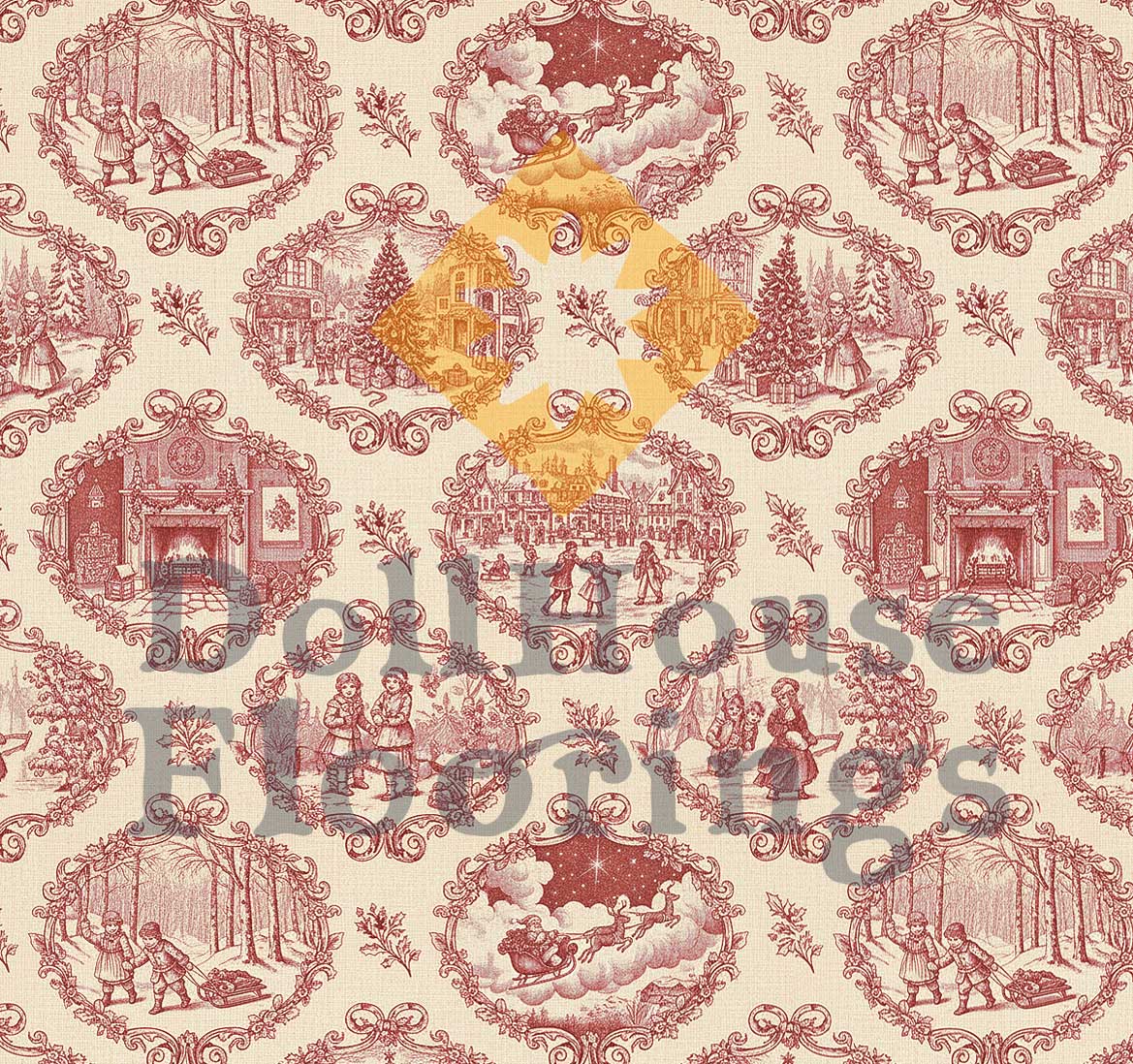Christmas Toile de Jouy