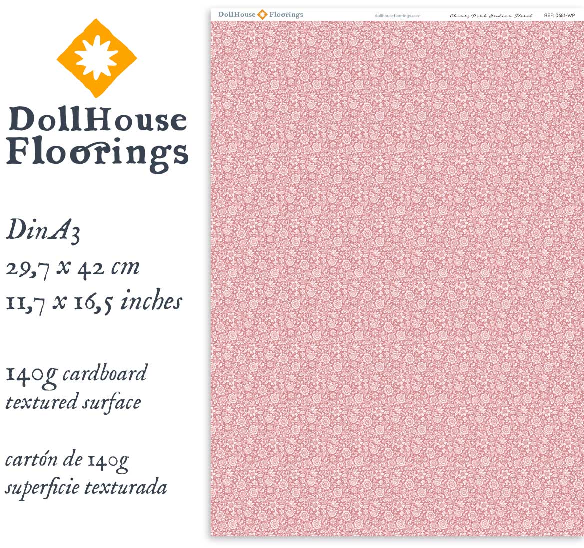 Chintz Pink Indian Floral - Image 5