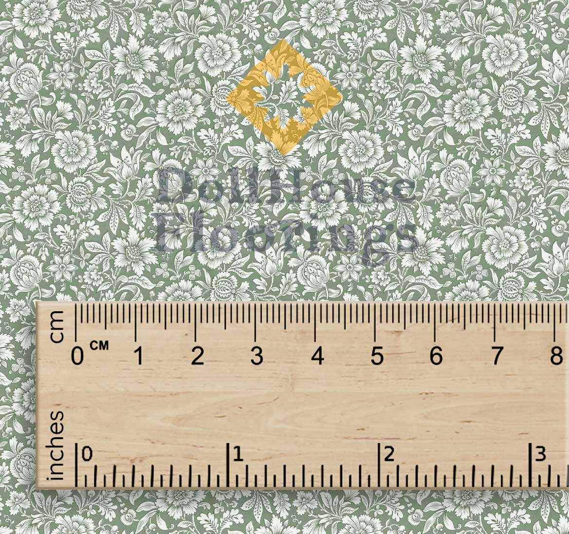 Chintz Sage Indian Floral - Image 2